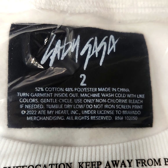 ❤️NWT VINTAGE TORRID SWEATSHIRT - LADY GAGA - CONCERT TOP PLUS SIZE - Picture 5 of 13